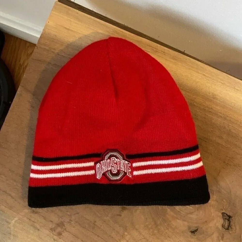 Ohio state hat winter hat toboggan beanie one size